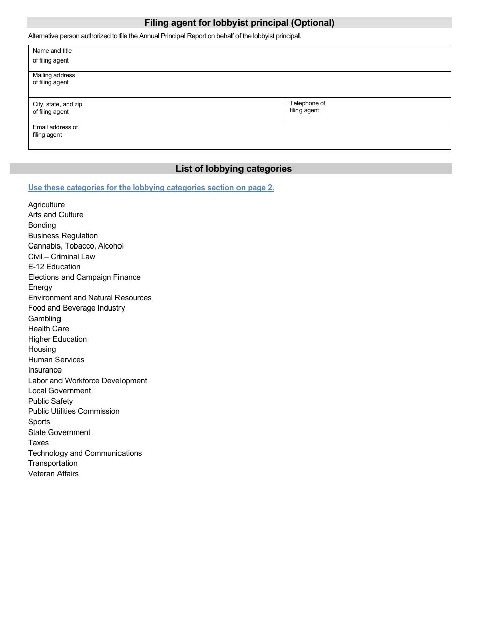 Lobbyist Registration - Minnesota, Page 3
