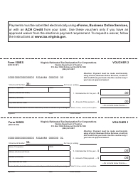 Form 500ES Corporation Estimated Income Tax Payment Vouchers - Virginia, Page 3