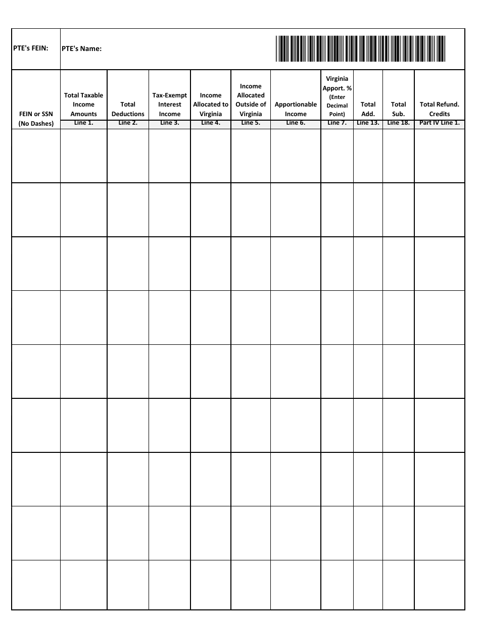 Schedule VK-1 CONSOLIDATED Download Fillable PDF or Fill Online - 2023 ...