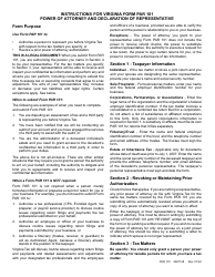 Form PAR101 Virginia Power of Attorney and Declaration of Representative - Virginia, Page 3