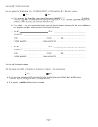 Form NP-1 Sales and Use Tax Exemption Application for Nonprofit Organizations - Virginia, Page 4