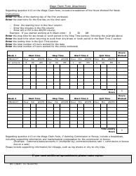 Form WH-1 Wage Claim - Texas, Page 4