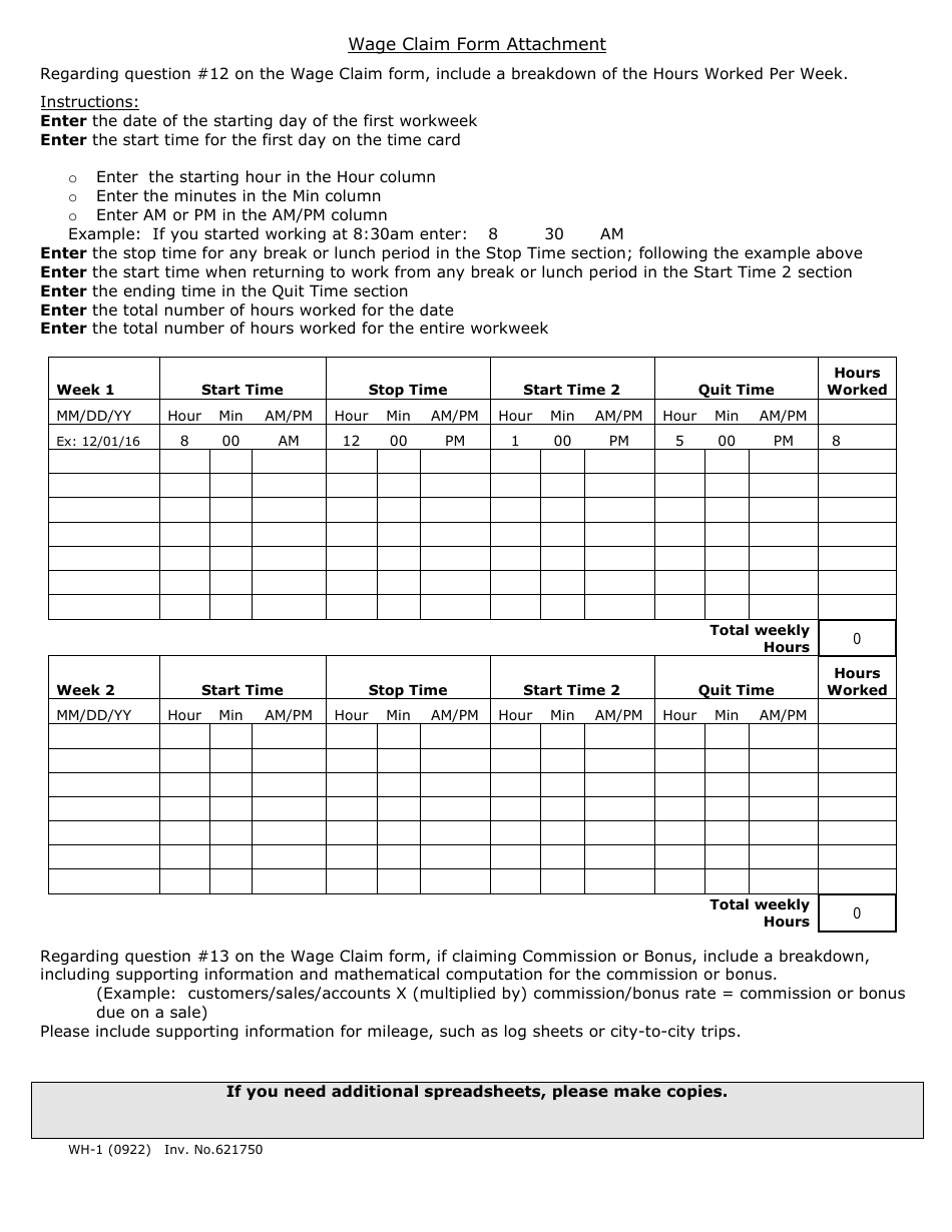 Form WH-1 - Fill Out, Sign Online and Download Fillable PDF, Texas ...