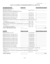 Annual Statement of Perpetual Care Fund Activity - Texas, Page 3