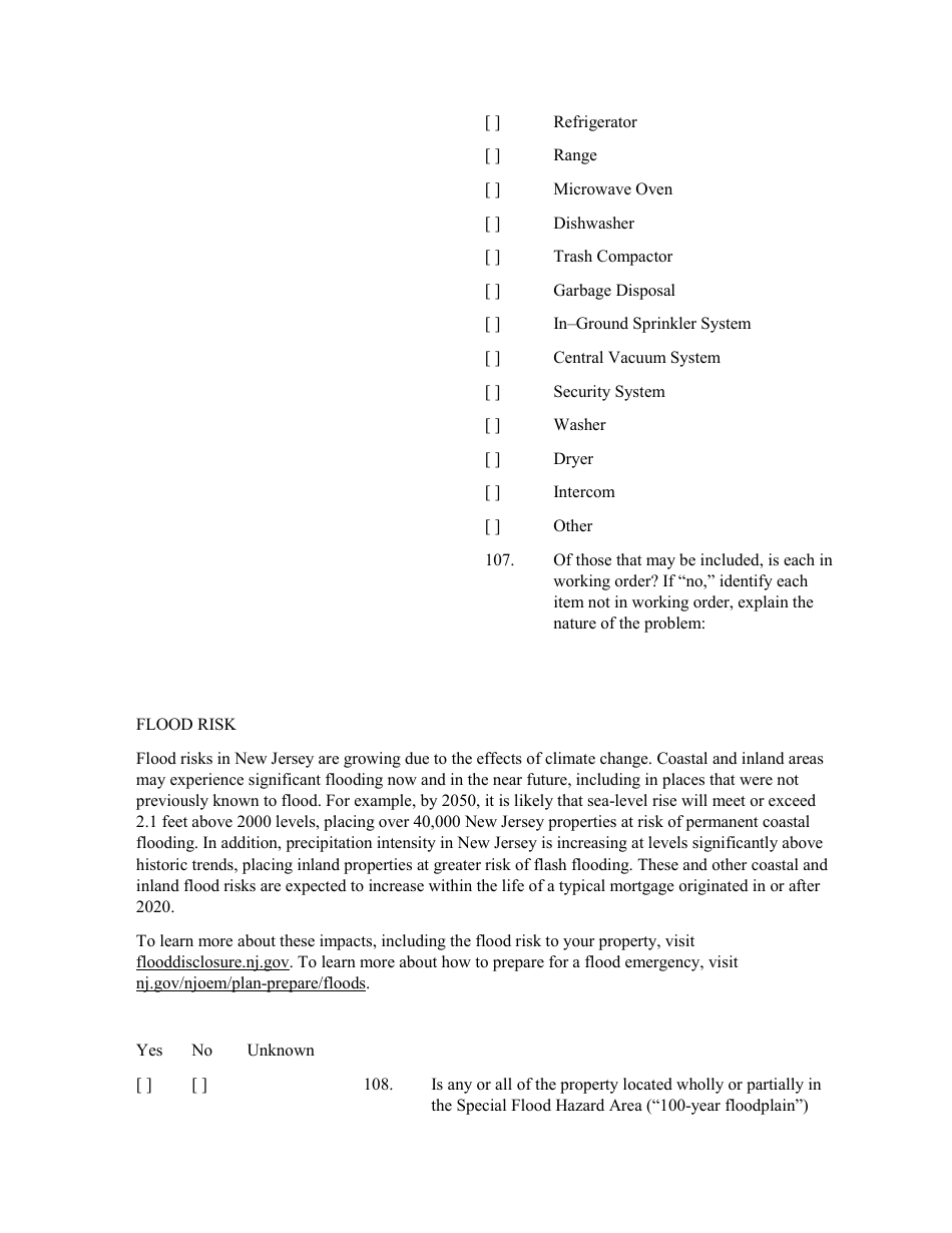 Sellers Property Condition Disclosure Statement - New Jersey, Page 16