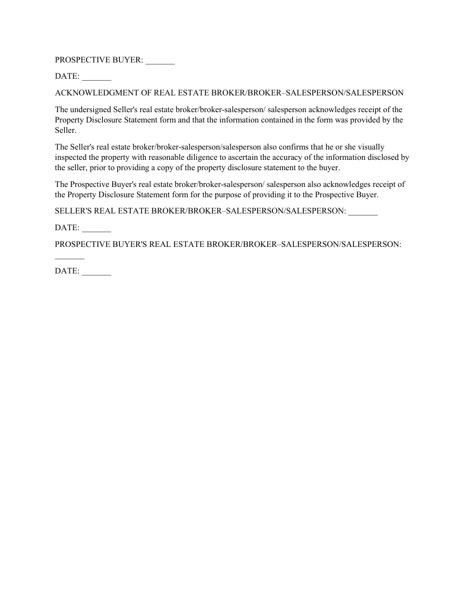 Sellers Property Condition Disclosure Statement - New Jersey, Page 20