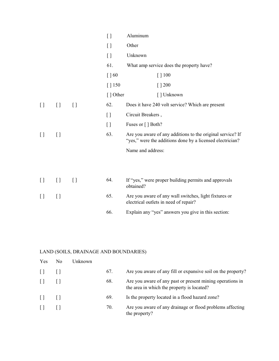 Sellers Property Condition Disclosure Statement - New Jersey, Page 9