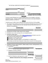 Form CIV-740 Default Application and Affidavit (In F.e.d. Action) - Alaska