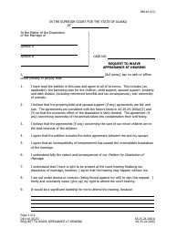 Document preview: Form DR-110 Request to Waive Appearance at Hearing - Alaska