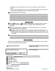 Form DR-531 Order for Genetic (Dna) Testing - Alaska, Page 2
