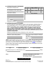 Form DV-100 (DV-127) Petition for Domestic Violence Protective Order (One Petitioner) - Alaska, Page 7