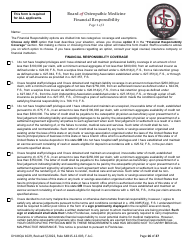 Form DH-MQA1029 Osteopathic Physician Application for Licensure - Florida, Page 16