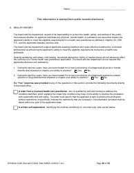 Form DH-MQA1249 Osteopathic Physician Application for Temporary Certificate for Practice in an Area of Critical Need - Florida, Page 10
