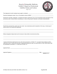 Form DH-MQA1249 Osteopathic Physician Application for Temporary Certificate for Practice in an Area of Critical Need - Florida, Page 24