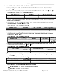 Form DH-MQA1249 Osteopathic Physician Application for Temporary Certificate for Practice in an Area of Critical Need - Florida, Page 8