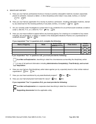 Form DH-MQA5002 Osteopathic Physician Application for Temporary Certificate for Active Duty Military and Veterans Practicing in Area of Critical Need - Florida, Page 10