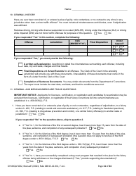Form DH-MQA5002 Osteopathic Physician Application for Temporary Certificate for Active Duty Military and Veterans Practicing in Area of Critical Need - Florida, Page 11