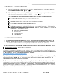 Form DH-MQA5002 Osteopathic Physician Application for Temporary Certificate for Active Duty Military and Veterans Practicing in Area of Critical Need - Florida, Page 13