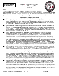 Form DH-MQA5002 Osteopathic Physician Application for Temporary Certificate for Active Duty Military and Veterans Practicing in Area of Critical Need - Florida, Page 15