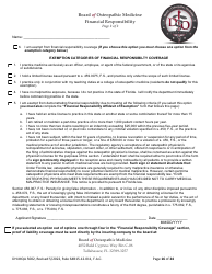 Form DH-MQA5002 Osteopathic Physician Application for Temporary Certificate for Active Duty Military and Veterans Practicing in Area of Critical Need - Florida, Page 16