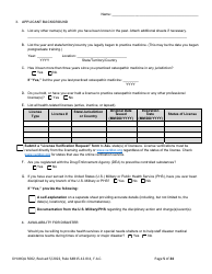 Form DH-MQA5002 Osteopathic Physician Application for Temporary Certificate for Active Duty Military and Veterans Practicing in Area of Critical Need - Florida, Page 5