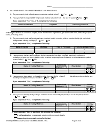 Form DH-MQA5002 Osteopathic Physician Application for Temporary Certificate for Active Duty Military and Veterans Practicing in Area of Critical Need - Florida, Page 7