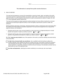 Form DH-MQA5002 Osteopathic Physician Application for Temporary Certificate for Active Duty Military and Veterans Practicing in Area of Critical Need - Florida, Page 9