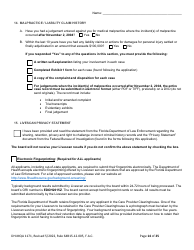 Form DH-MQA1171 Osteopathic Physician Application for Limited License - Florida, Page 14