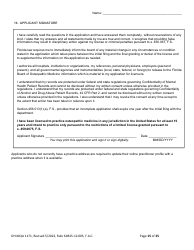 Form DH-MQA1171 Osteopathic Physician Application for Limited License - Florida, Page 15