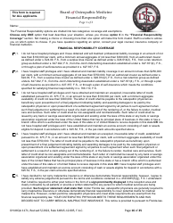 Form DH-MQA1171 Osteopathic Physician Application for Limited License - Florida, Page 16