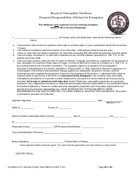 Form DH-MQA1171 Osteopathic Physician Application for Limited License - Florida, Page 18