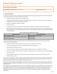 Used Oil Collection Center Registration Application - Utah, Page 6