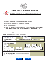Document preview: Form G-1003 Withholding Income Statement Return - Georgia (United States)