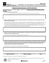 Form CS-0994 Application for Child Welfare Case Management Certification Program - Tennessee, Page 4