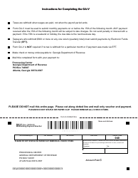Form GA-V Withholding Payment Voucher - Georgia (United States), Page 2