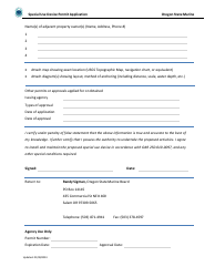 Special Use Device Permit Application - Oregon, Page 2