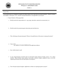 OSMB Form B2 Project Application - &quot;let&#039;s Go Boating&quot; Grant Program - Oregon, Page 2