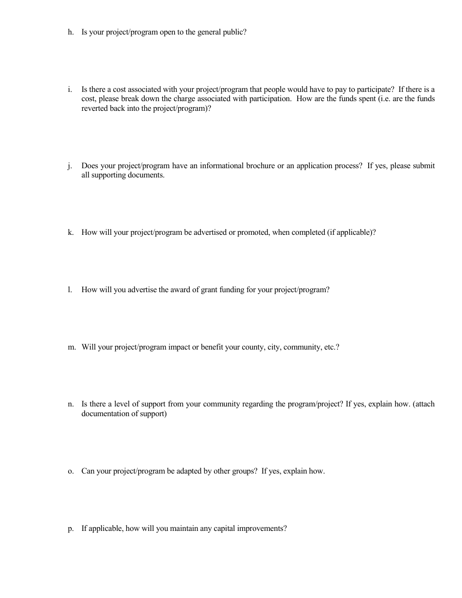 OSMB Form B2 Project Application - lets Go Boating Grant Program - Oregon, Page 3