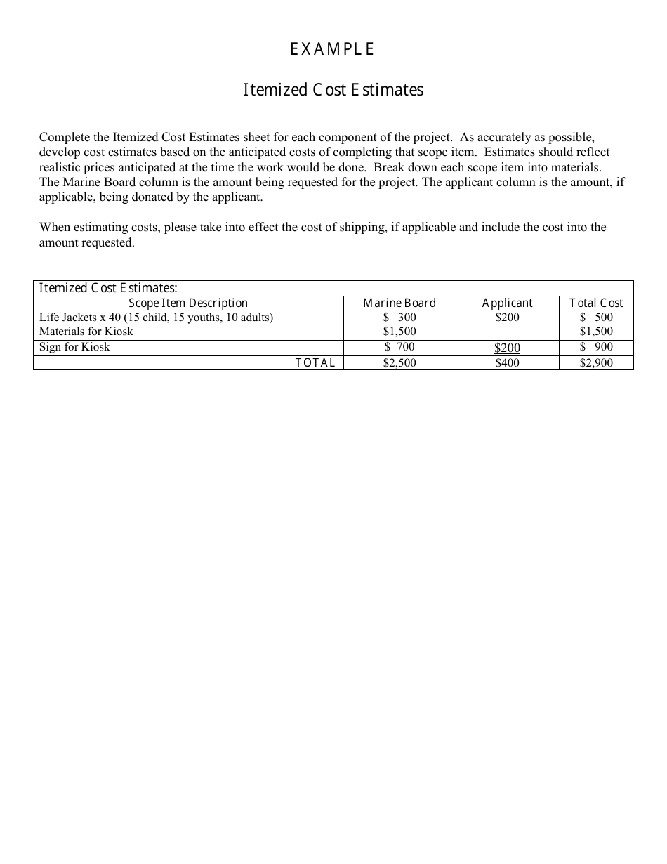 OSMB Form B2 Project Application - lets Go Boating Grant Program - Oregon, Page 8