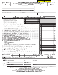 Form 1120NF Nebraska Financial Institution Tax Return - Nebraska, Page 9