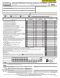 Document preview: Form 1120XNF Amended Nebraska Financial Institution Tax Return - Nebraska, 2023