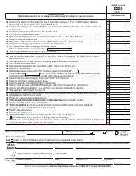 Form 1040XN Amended Nebraska Individual Income Tax Return - Nebraska, Page 2