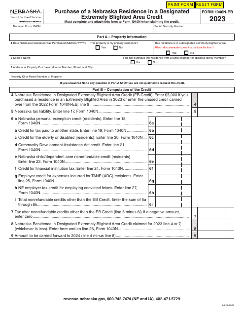Form 1040N-EB 2023 Printable Pdf