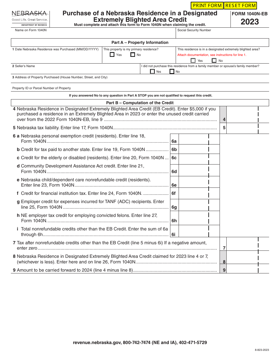 Form 1040N-EB Download Fillable PDF or Fill Online Purchase of a ...