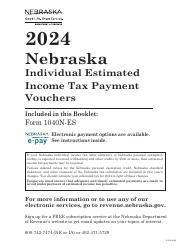 Document preview: Form 1040N-ES Nebraska Individual Estimated Income Tax Payment Vouchers - Nebraska, 2024