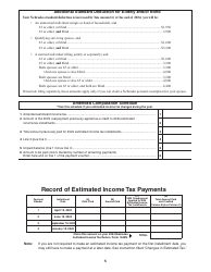 Form 1040N-ES Nebraska Individual Estimated Income Tax Payment Vouchers - Nebraska, Page 5