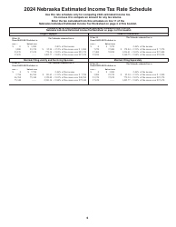 Form 1040N-ES Nebraska Individual Estimated Income Tax Payment Vouchers - Nebraska, Page 6