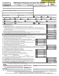 Form 1041N Nebraska Fiduciary Income Tax Return - Nebraska
