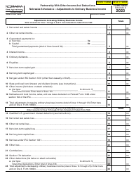 Form 1065N Nebraska Return of Partnership Income - Nebraska, Page 2
