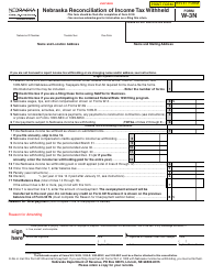 Document preview: Form W-3N Amended Nebraska Reconciliation of Income Tax Withheld - Nebraska